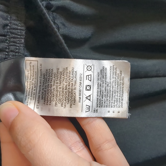 Adidas Originals Men's Three Stripe Classic Warm Up Pants Black White Size L EUC - Picture 8 of 11